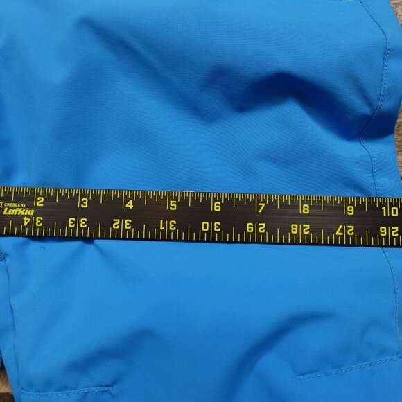 Quiksilver snow pants girl's 14 blue adjustable inner straps pre owned - Picture 13 of 15